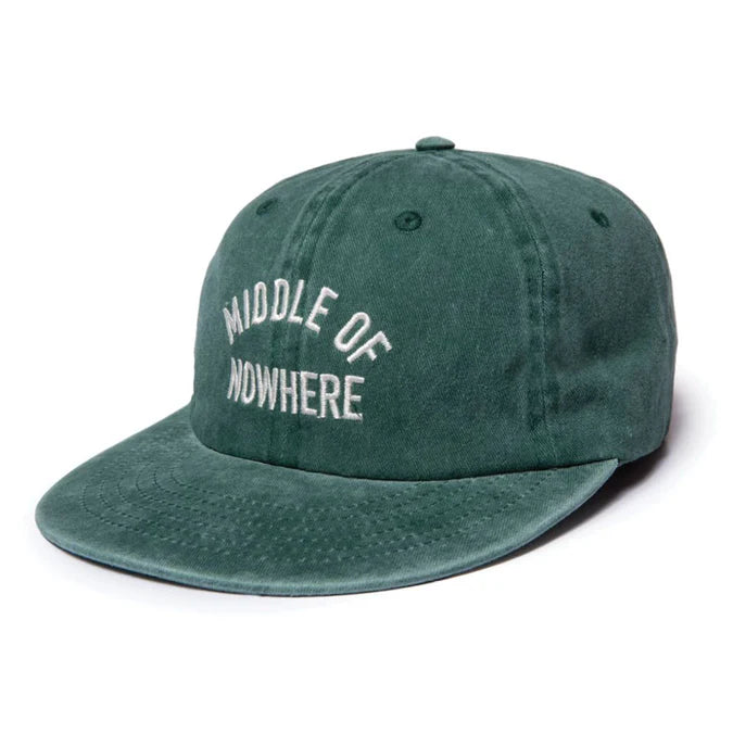 The Quiet Life Middle of Nowhere Vintage Green Six Panel Hat