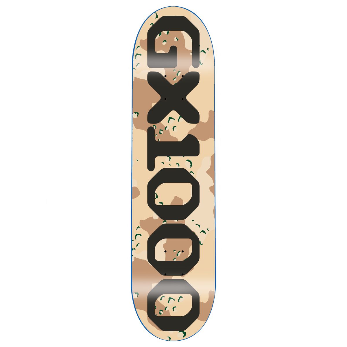 GX1000 OG Logo Camo Black 8.25" Skateboard Deck