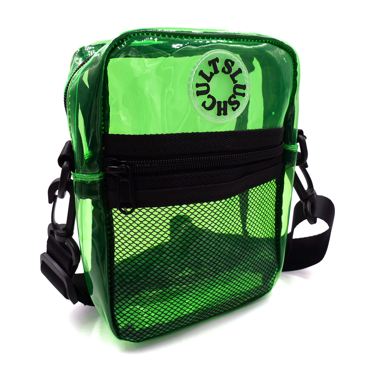 Slushcult Clear Green Anywhere Side Bag