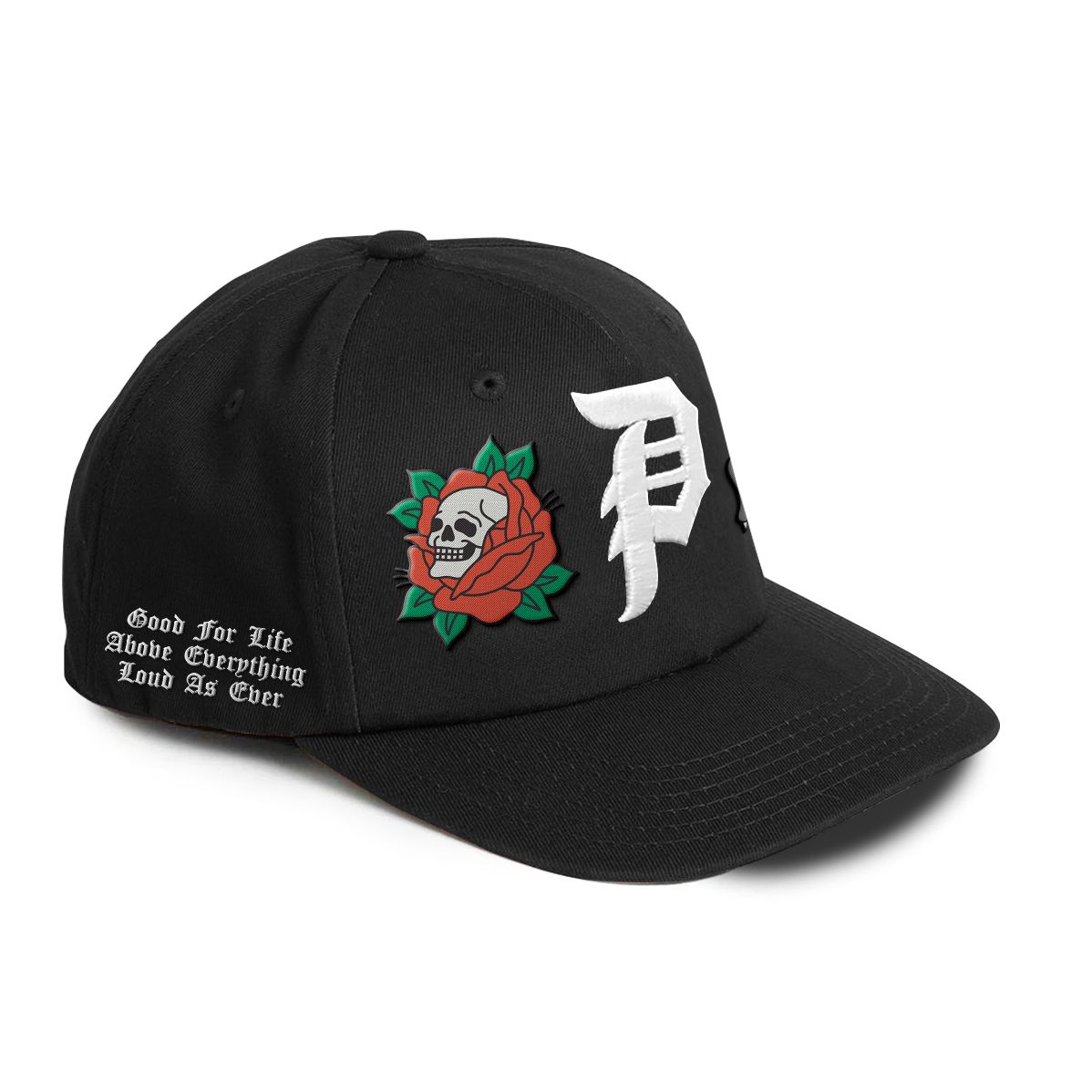 Primitive Outsider Black A-Frame Snapback Hat