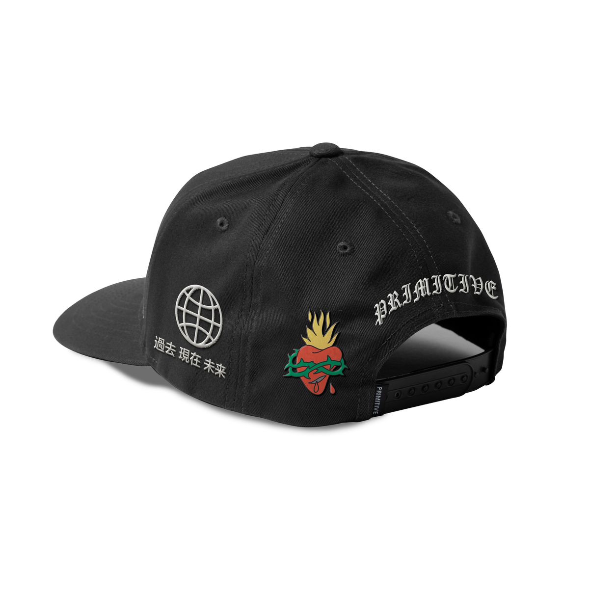 Primitive Outsider Black A-Frame Snapback Hat