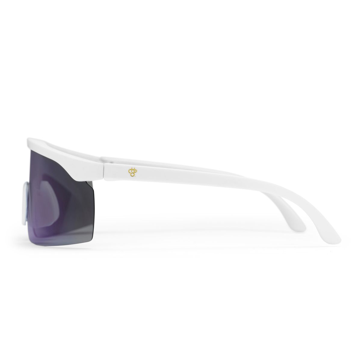 CHPO Lelle White/Blue Mirror Sunglasses