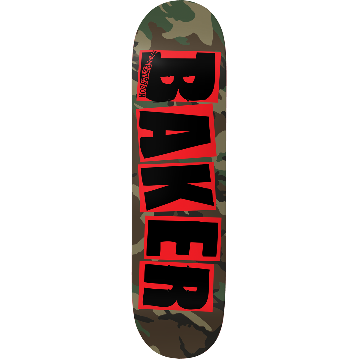 Baker Tyson Peterson Brand Logo Camo 8.25" Skateboard Deck