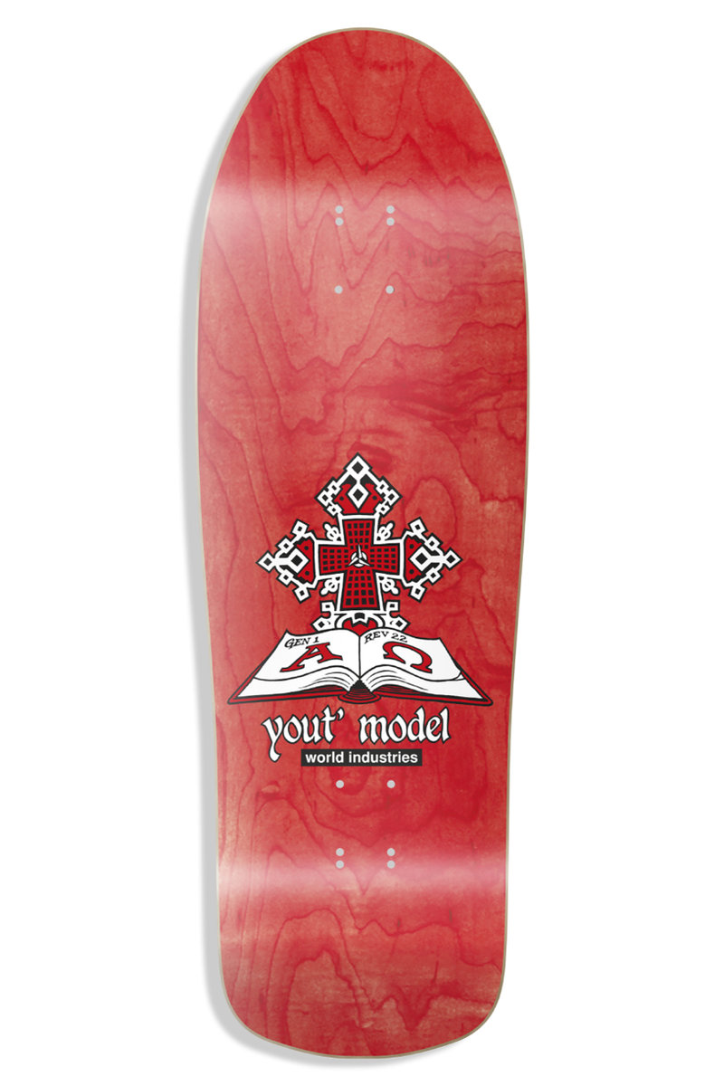 World Industries Jeff Hartsel Yout Model Limited Edition Screenprinted Multi Skateboard Deck