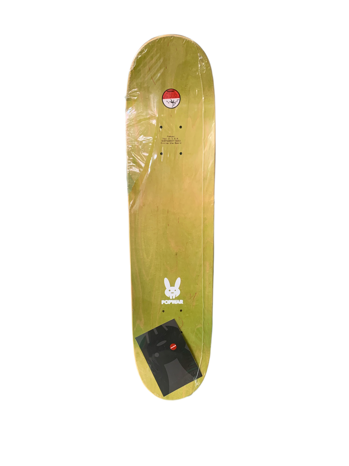 Popwar Chad Timtim Pro Test Life Slick Drops White 7.6" Classic Skateboard Deck
