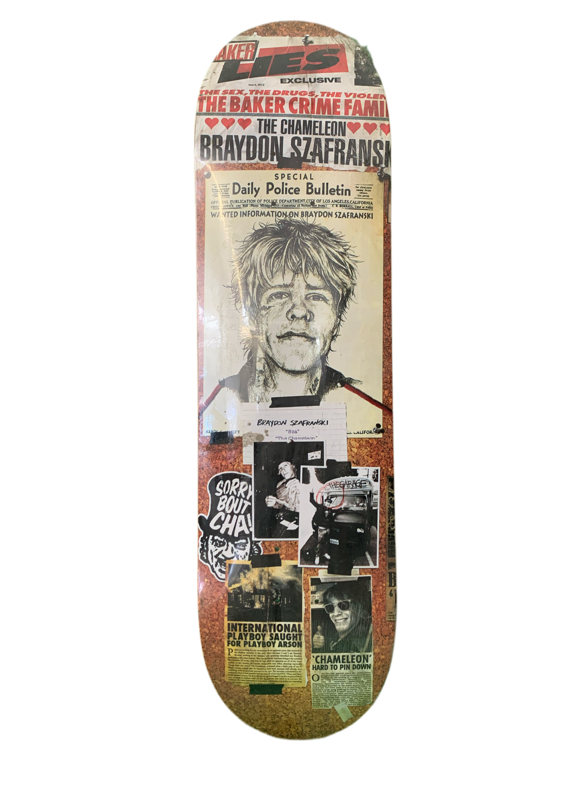 Baker Braydon Szafranski Crime 8.4" Classic Skateboard Deck