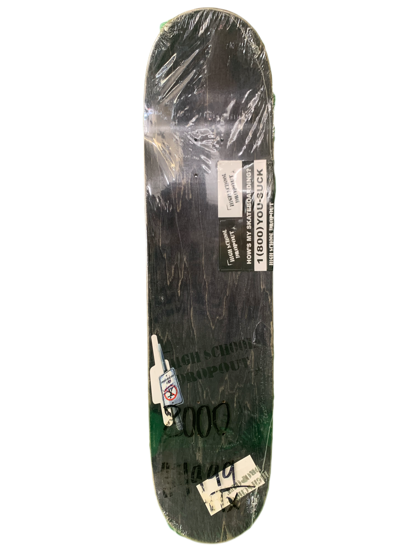 High School Dropout Old School Purple 8" Classic Skateboard Deck