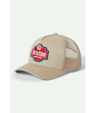 Brixton Genuine Quality MP Trucker Sand / Sand Snapback Hat