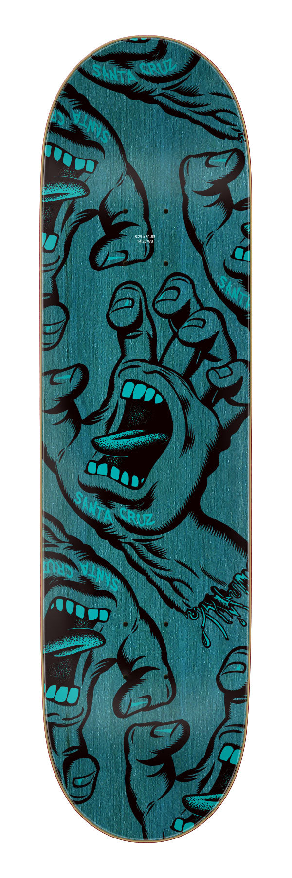 Santa Cruz Crowded Hand 8.25" x 31.83" Skateboard Decks