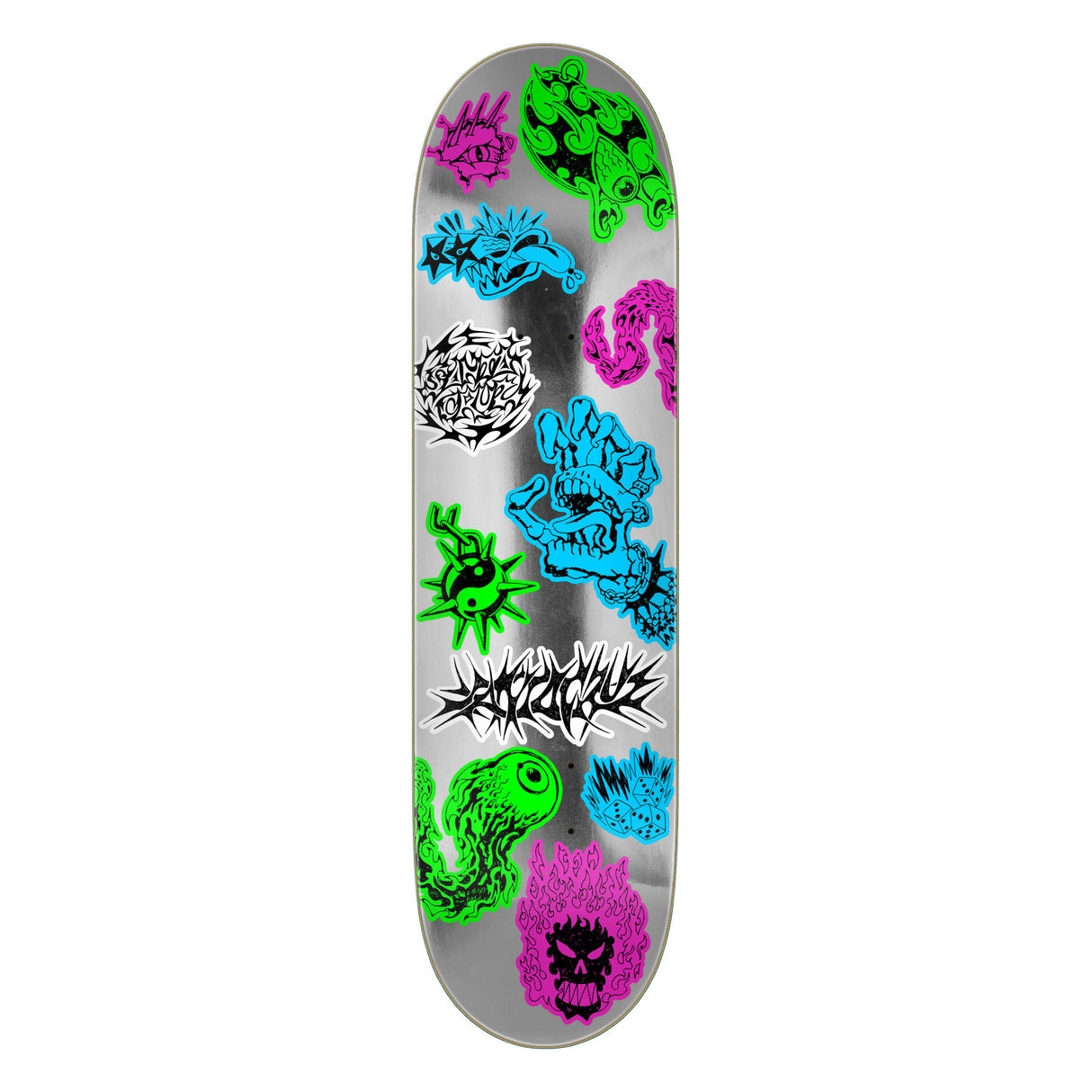 Santa Cruz Scribble Flash FeelBase 8.00" x 30.50" Skateboard Decks