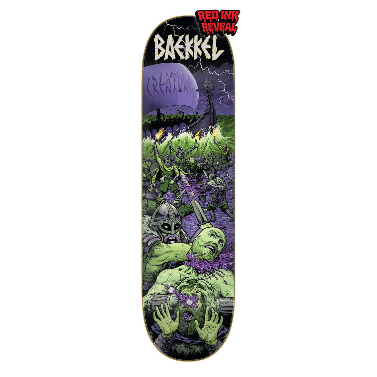 Creature Baekkel Warriors VX Deck 8.6" x 32.11" Skateboard Decks