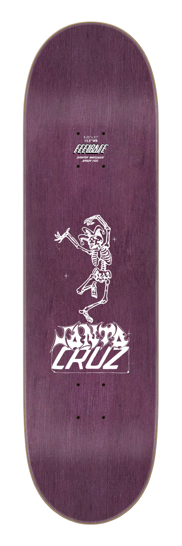 Santa Cruz Delfino Puppet Master FeelBase Pro 8.25" x 31.00" Skateboard Deck