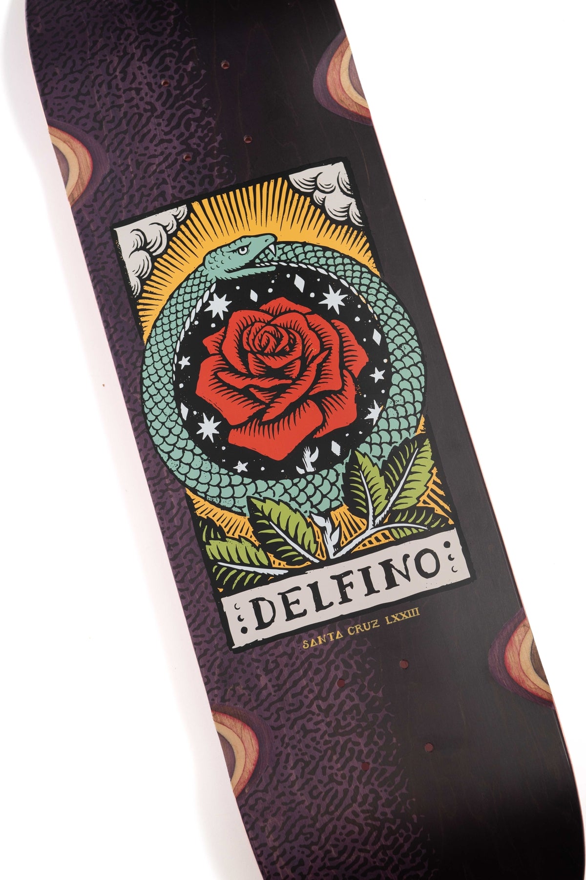 Santa Cruz Delfino Ouroboros Pro 8.25" x 31.60" Skateboard Deck