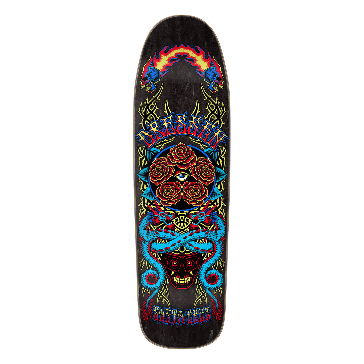 Santa Cruz Dressen Rose Crew Five Pro Shaped 9.30" x 32.36" Skateboard Deck