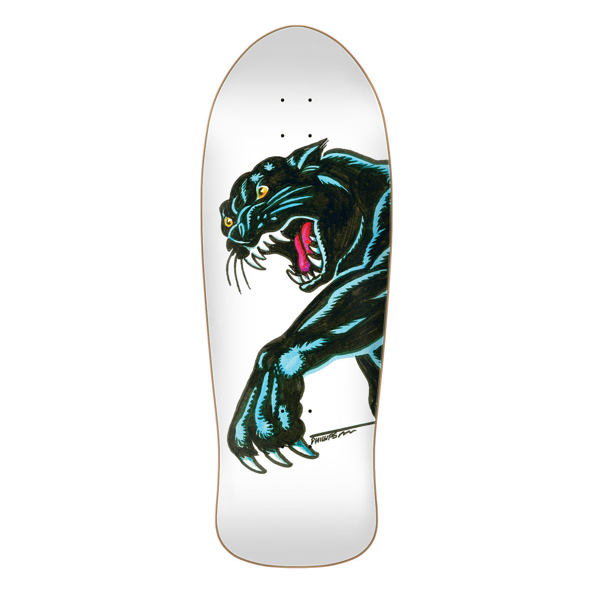 Santa Cruz Natas Sketch Panther Reissue 10.54" x 30.14" Skateboard Deck