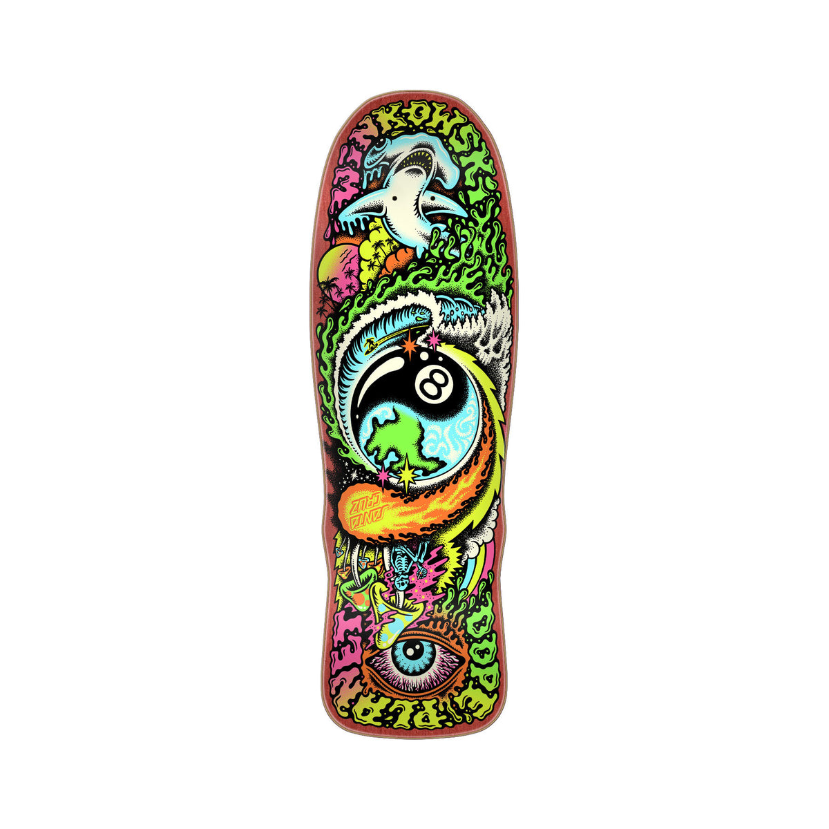 Santa Cruz Winkowski Dope Planet Micro Freaks 8.75" x 27.5" Skateboard Deck