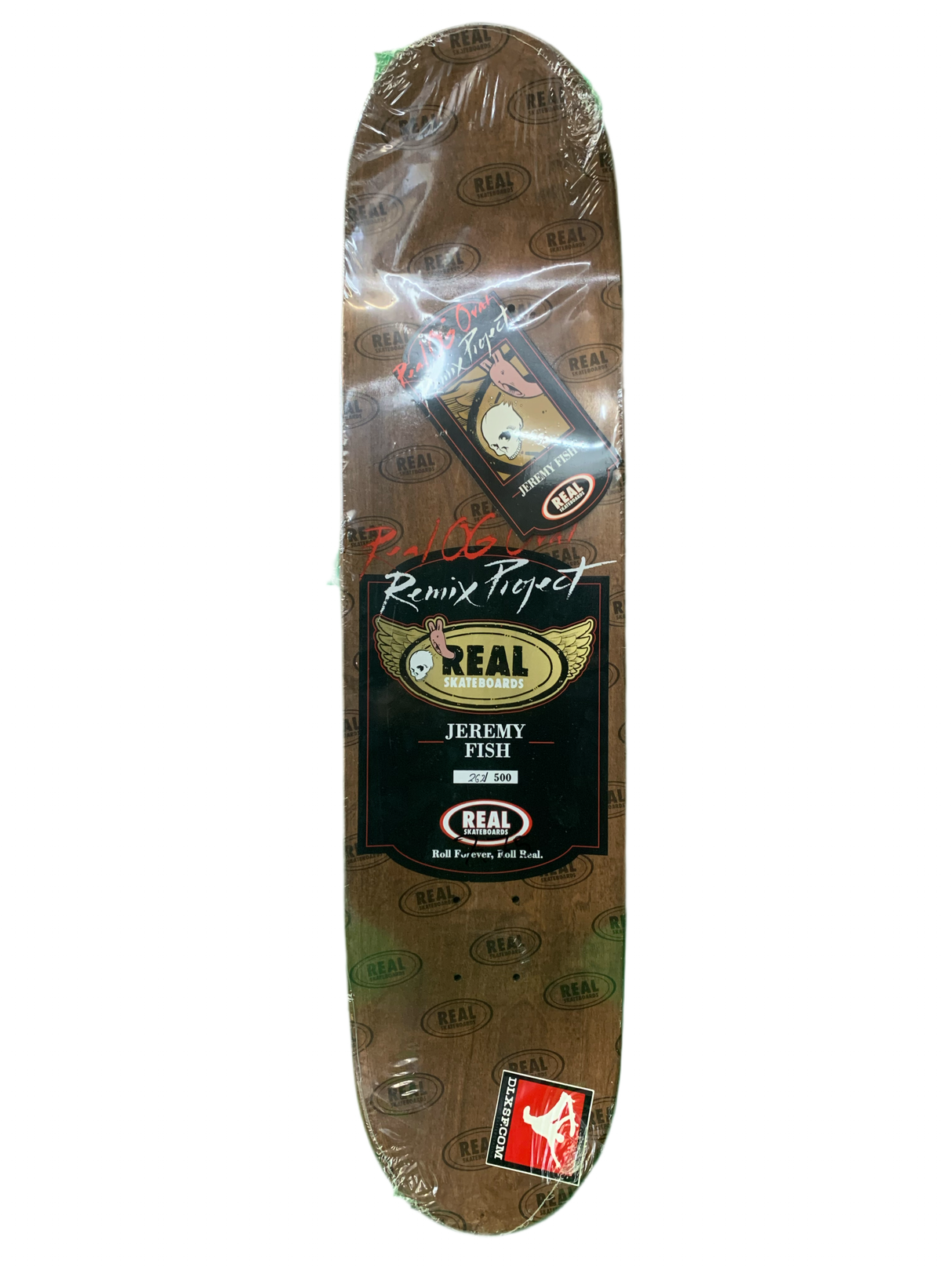 Real OG Oval Remix Project Jeremy Fish Numbered /500 7.75" Classic Skateboard Deck