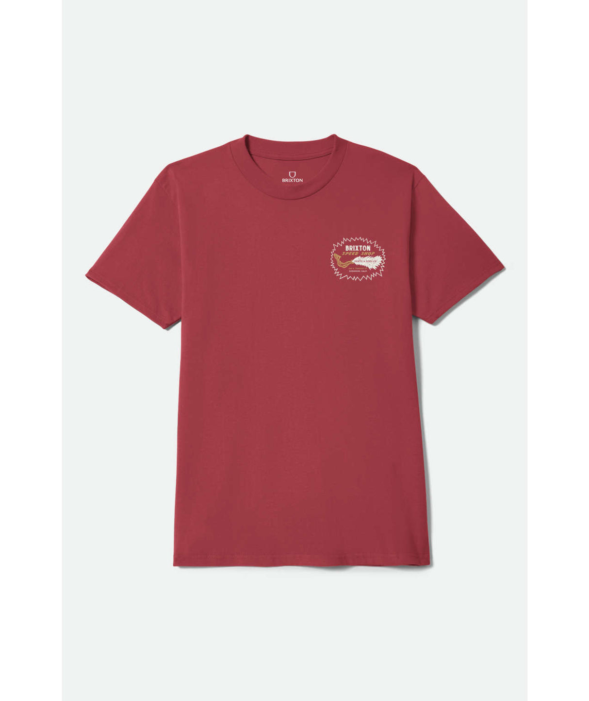 Brixton Mavis Robust Red Worn Wash Standard S/s Shirt