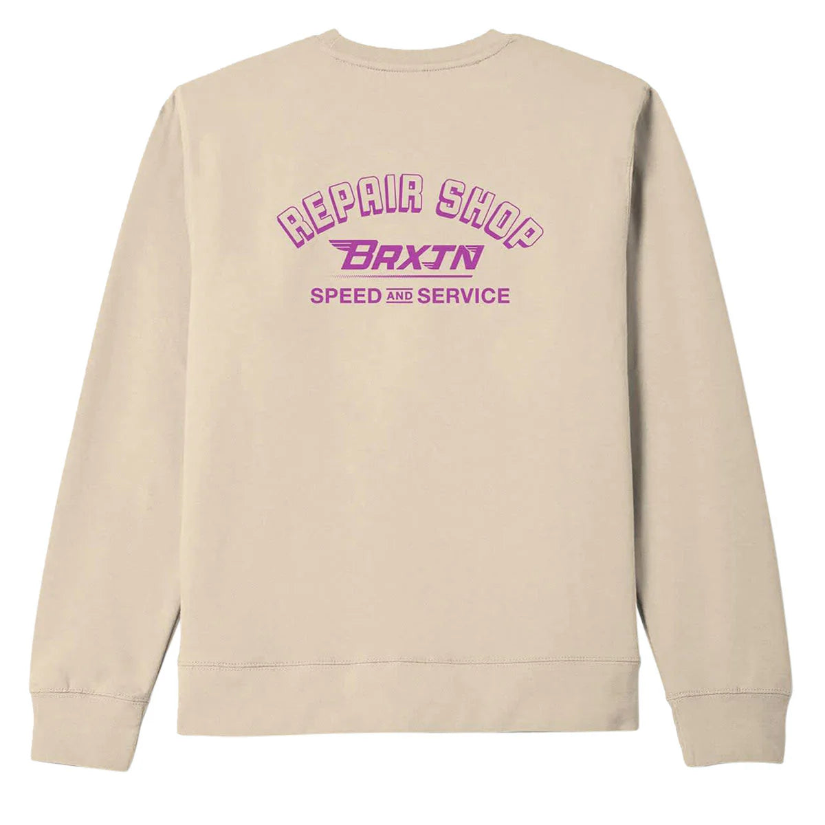 Brixton Free Crew Bone Crewneck Sweatshirt