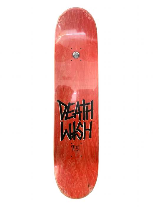 Deathwish Jim Greco Name Foil Red 7.625" Classic Skateboard Deck