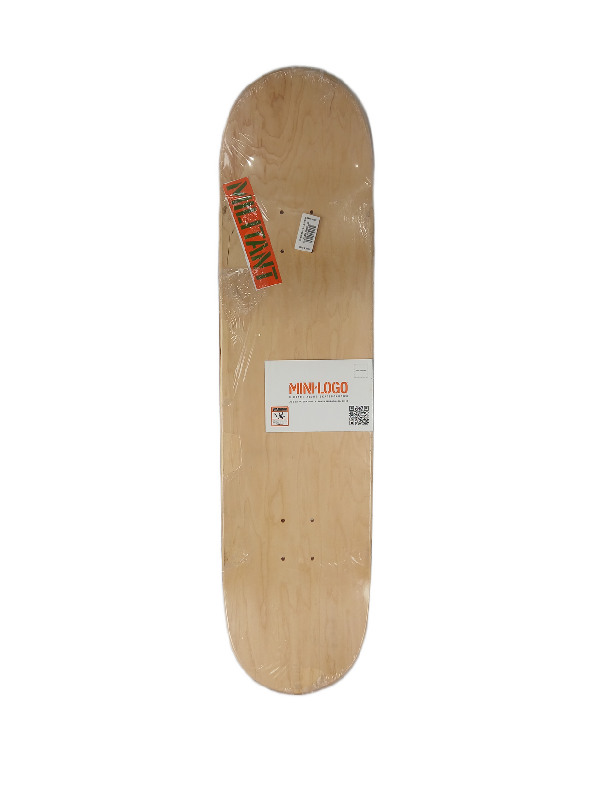 Mini-Logo Maple Small Bomb Pizza White Red Size 8.5" Vintage NOS Deck