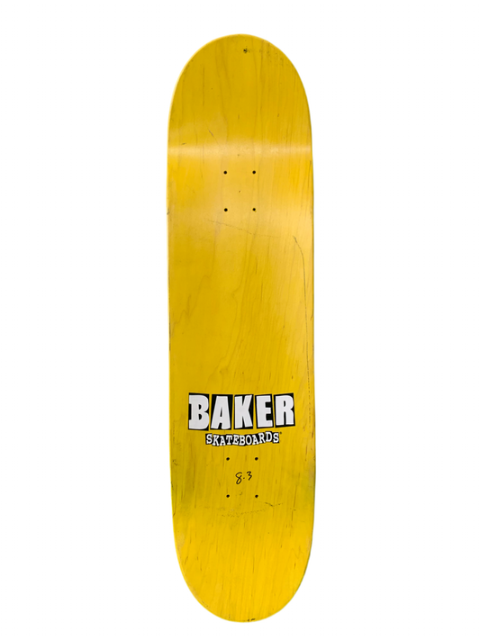 Baker Andrew Reynolds Skeleton Flowers Yellow/Blue 8.4" Classic Skateboard Deck