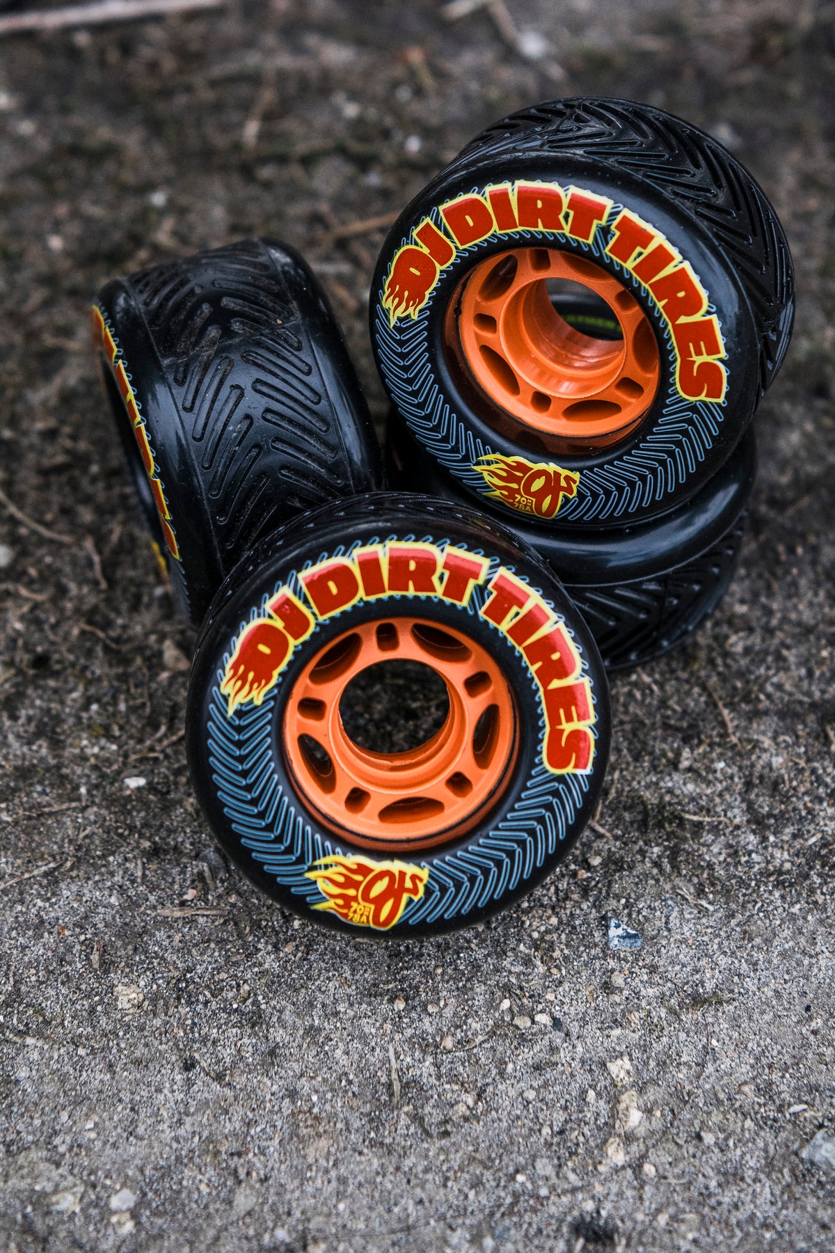OJ 70mm Dirt Tires Thunder Juice Black 78a Skateboard Wheels