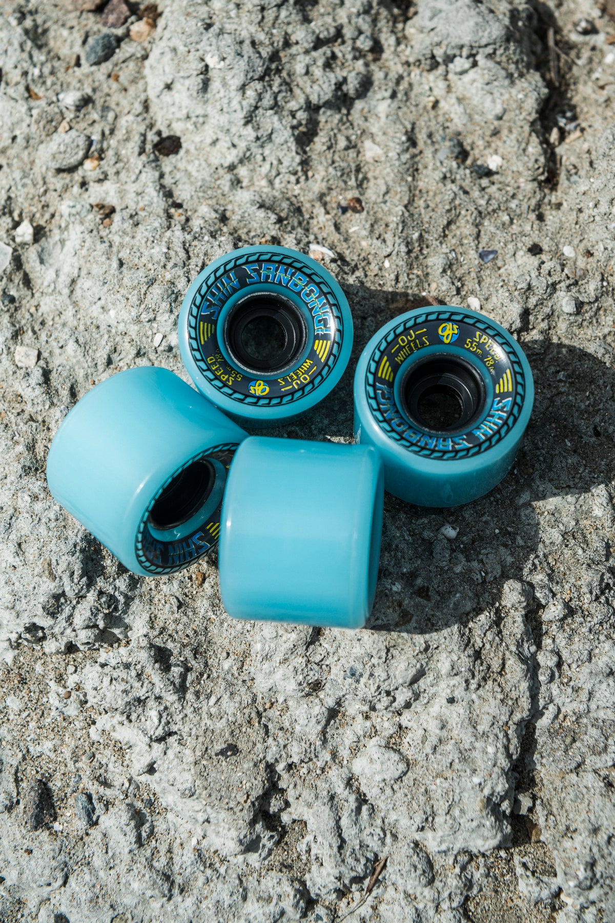 OJ 55mm Shin Sanbongi Mini Super Juice Blue 78a Skateboard Wheels