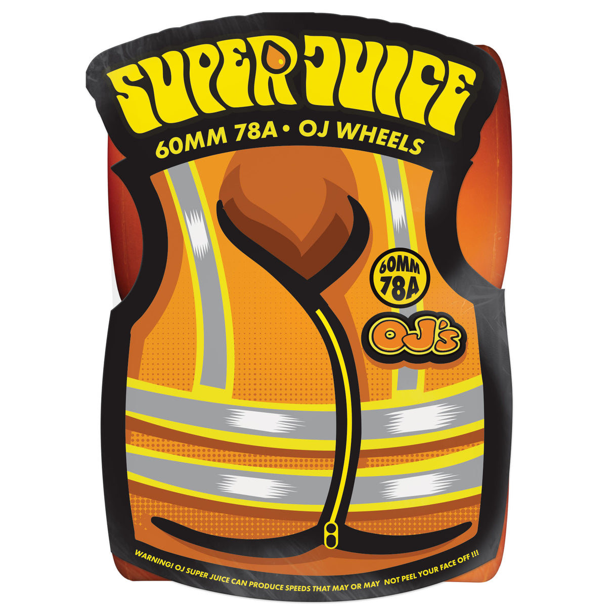 OJ 60mm Super Juice Neon Orange 78a Skateboard Wheels