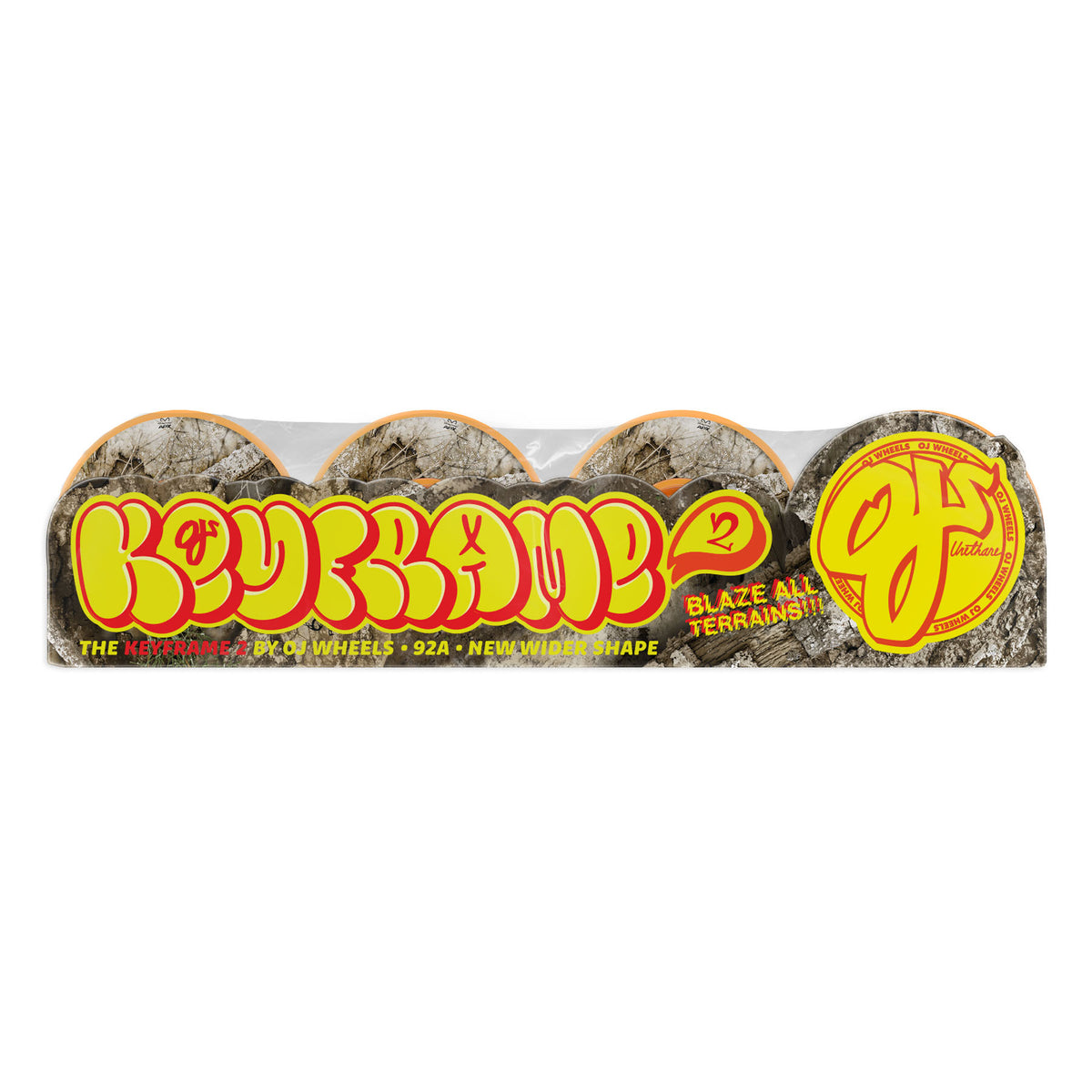 OJ Wheels 56mm Realtree APX Keyframe 2 Orange 92a Skateboard Wheels