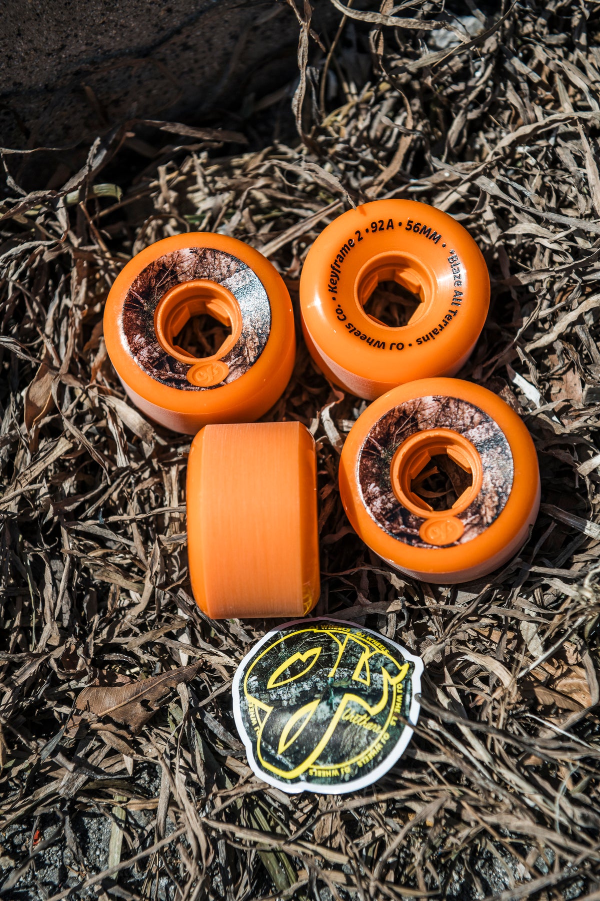 OJ Wheels 56mm Realtree APX Keyframe 2 Orange 92a Skateboard Wheels