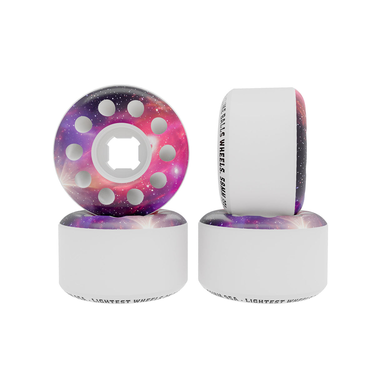 Slime Balls 58mm Worm Holes White 97a Skateboard Wheels