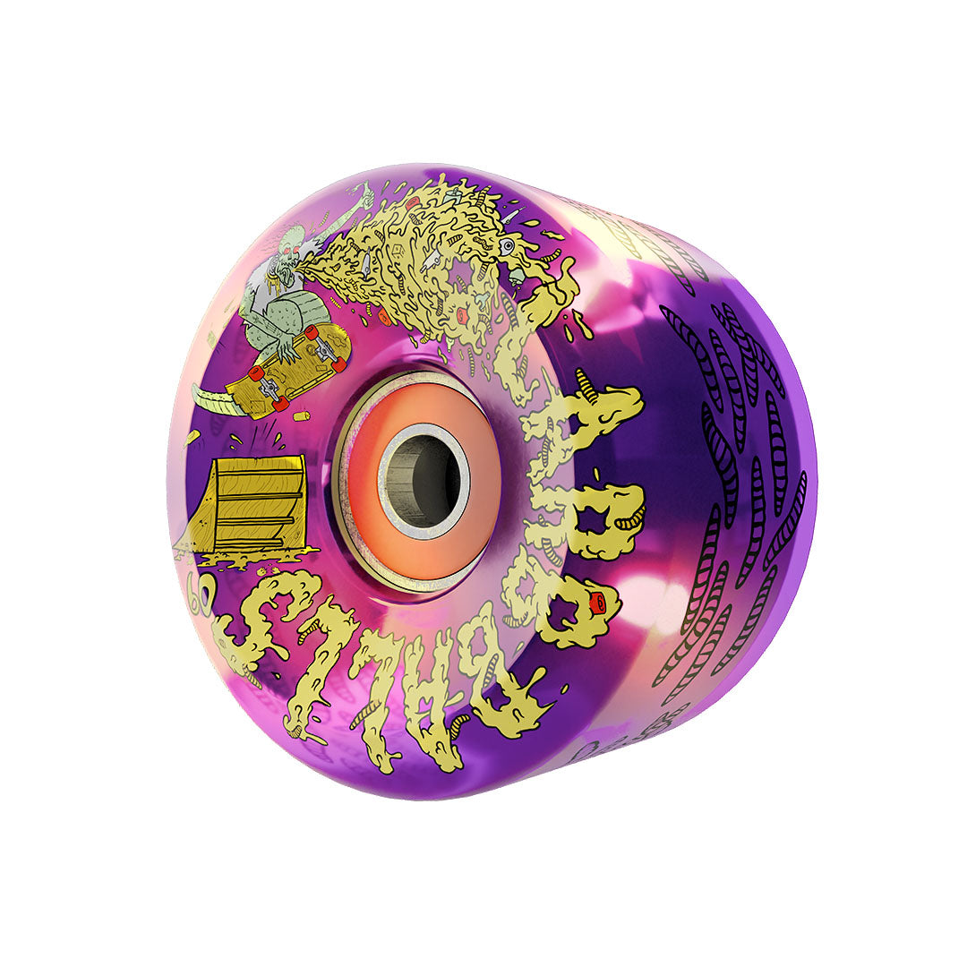Slime Balls 60mm Sam Hitz Light Ups OG Slime Purple 78a Skateboard Wheels