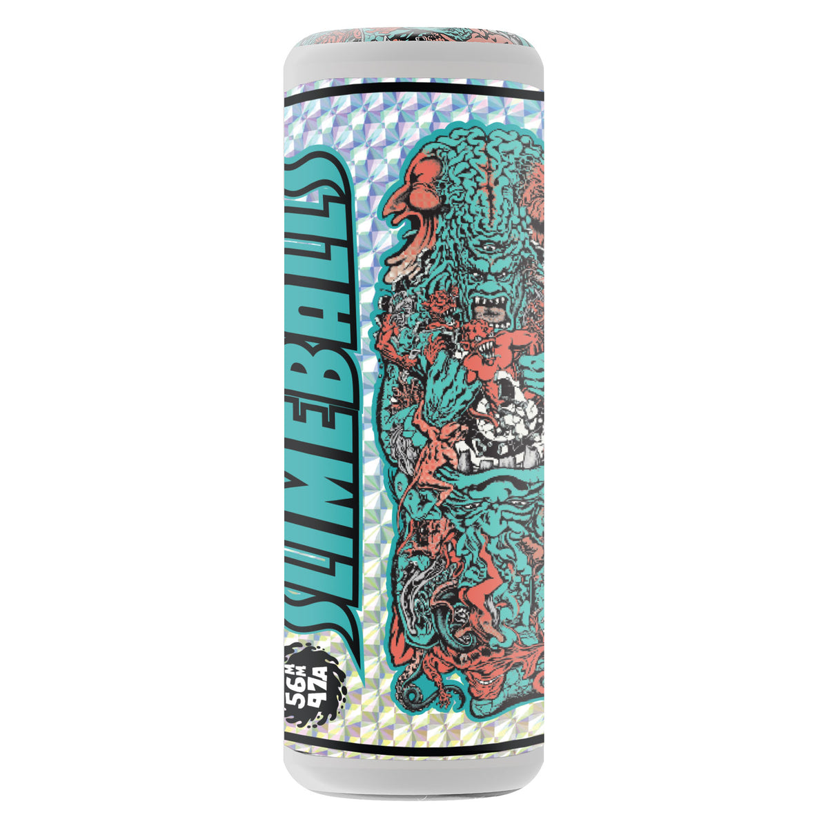 Slime Balls 56mm Rob Roskopp Five Reissue White Full Combo 97a Skateboard Wheels