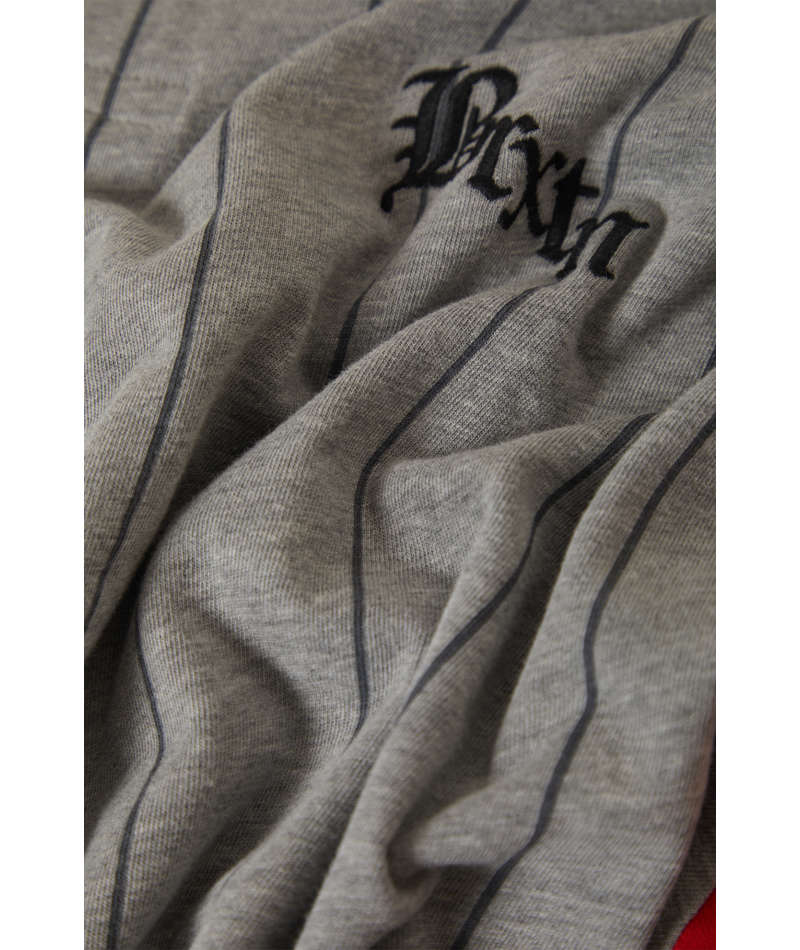 Brixton Boxy Baseball Heather Grey Adrenaline Rush S/s Shirt