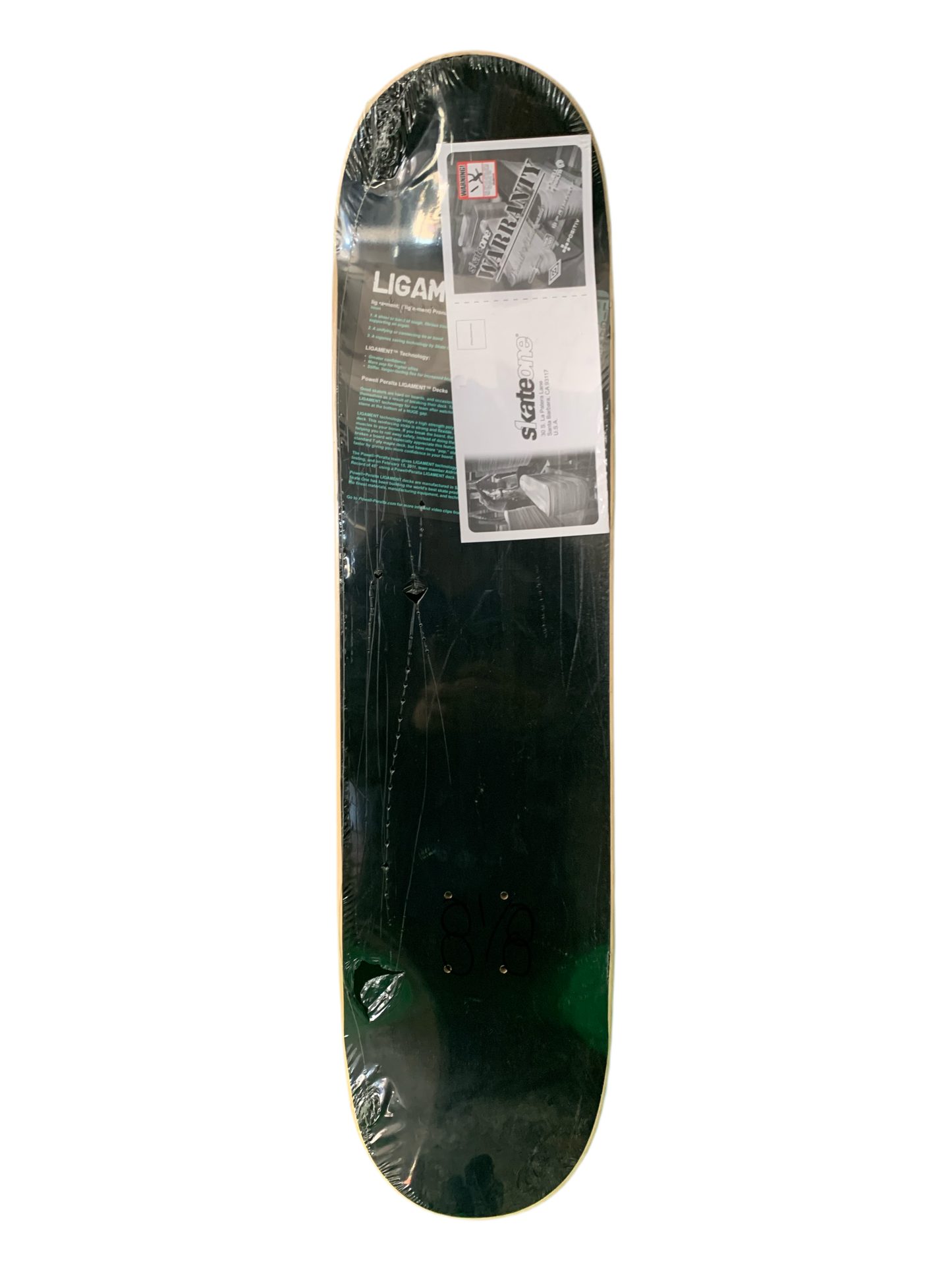 Powell Peralta BL Ligament Skull & Sword 3 7.75" Classic Skateboard Deck