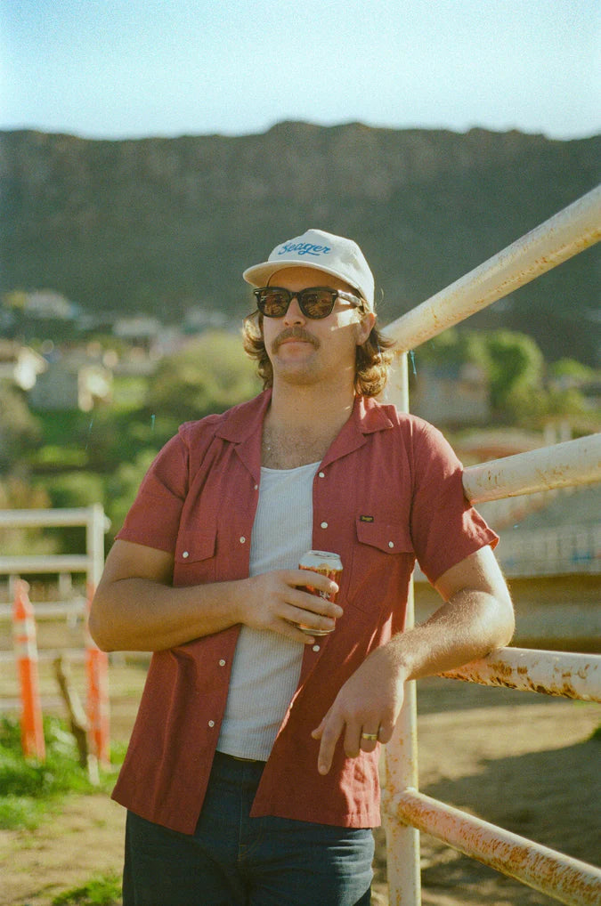 Seager Big Cream Corduroy Snapback Hat