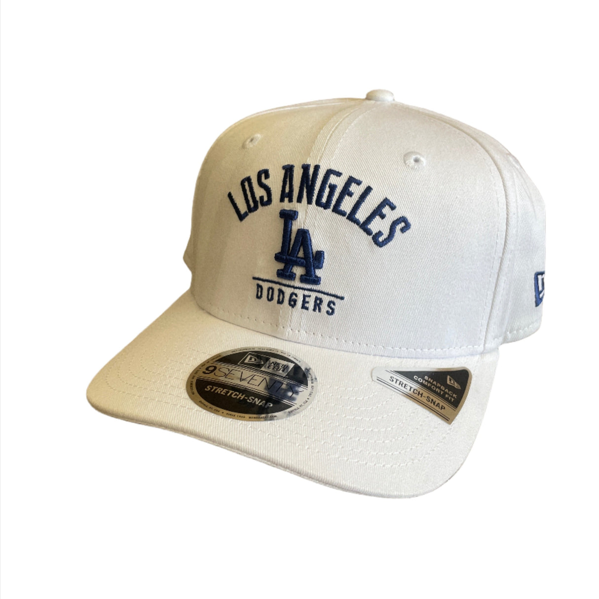 New Era Los Angeles Dodgers White 9Seventy Stretch Snapback Hat