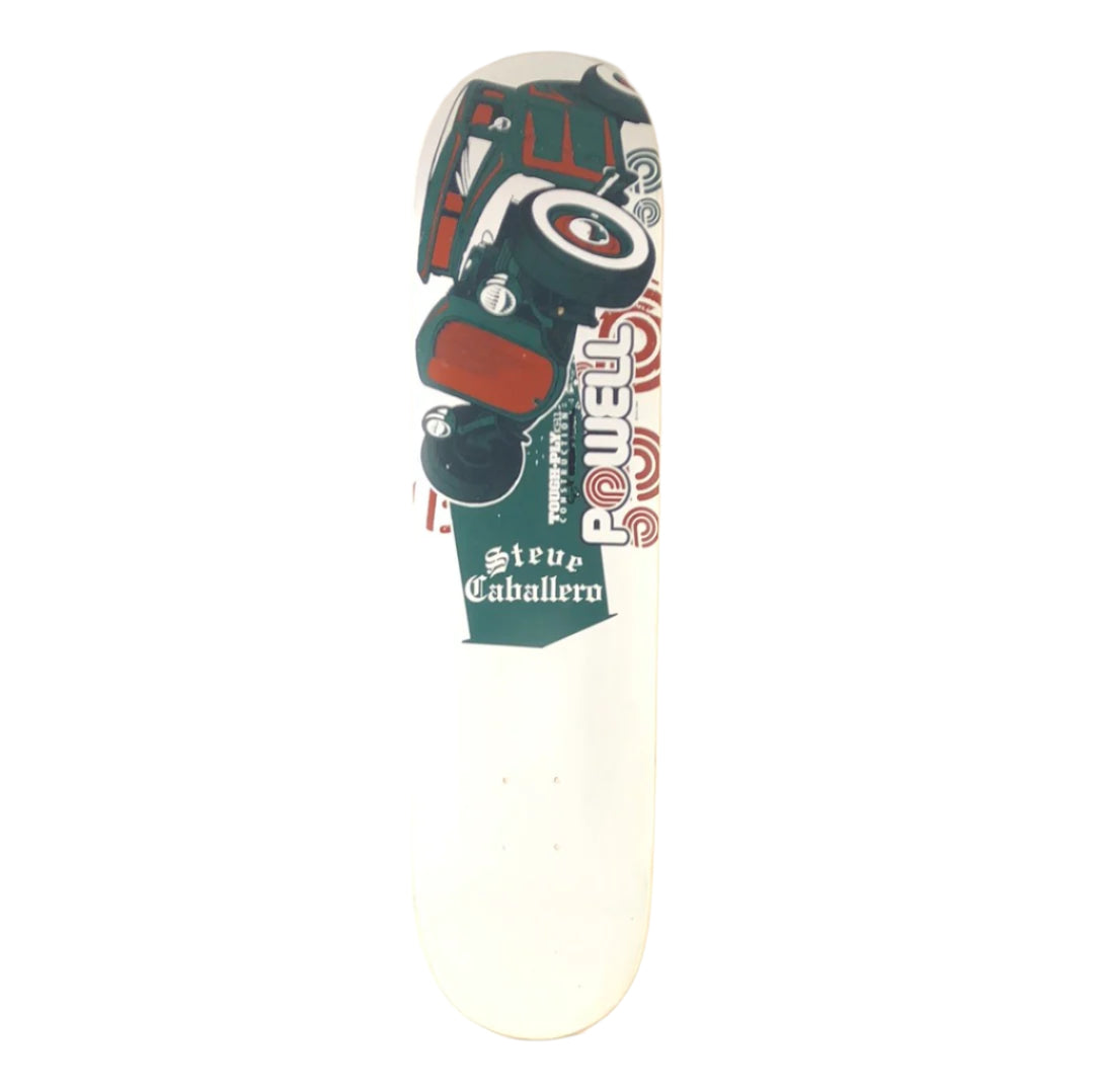 Powell Peralta Steve Caballero Hot Rod White Green Brown Size 7.75" Vintage NOS Deck 2005