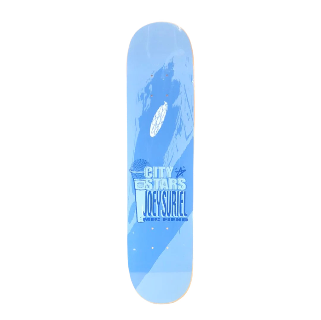 City Stars Joey Suriel Mic Fiend Blue Size 7.5" Vintage NOS Deck