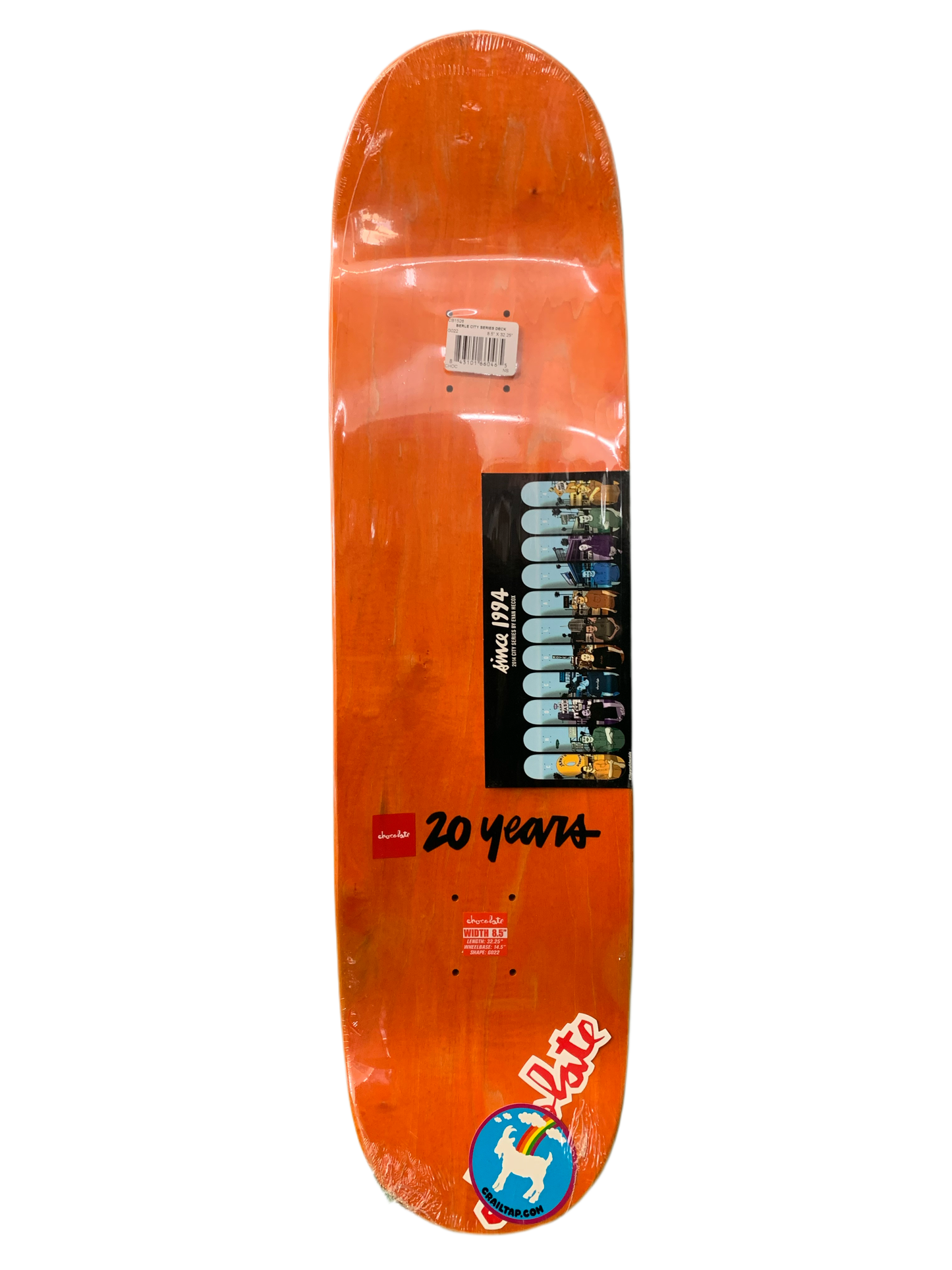 Chocolate Vincent Alvarez City Series 2014 8.25" Classic Skateboard Deck