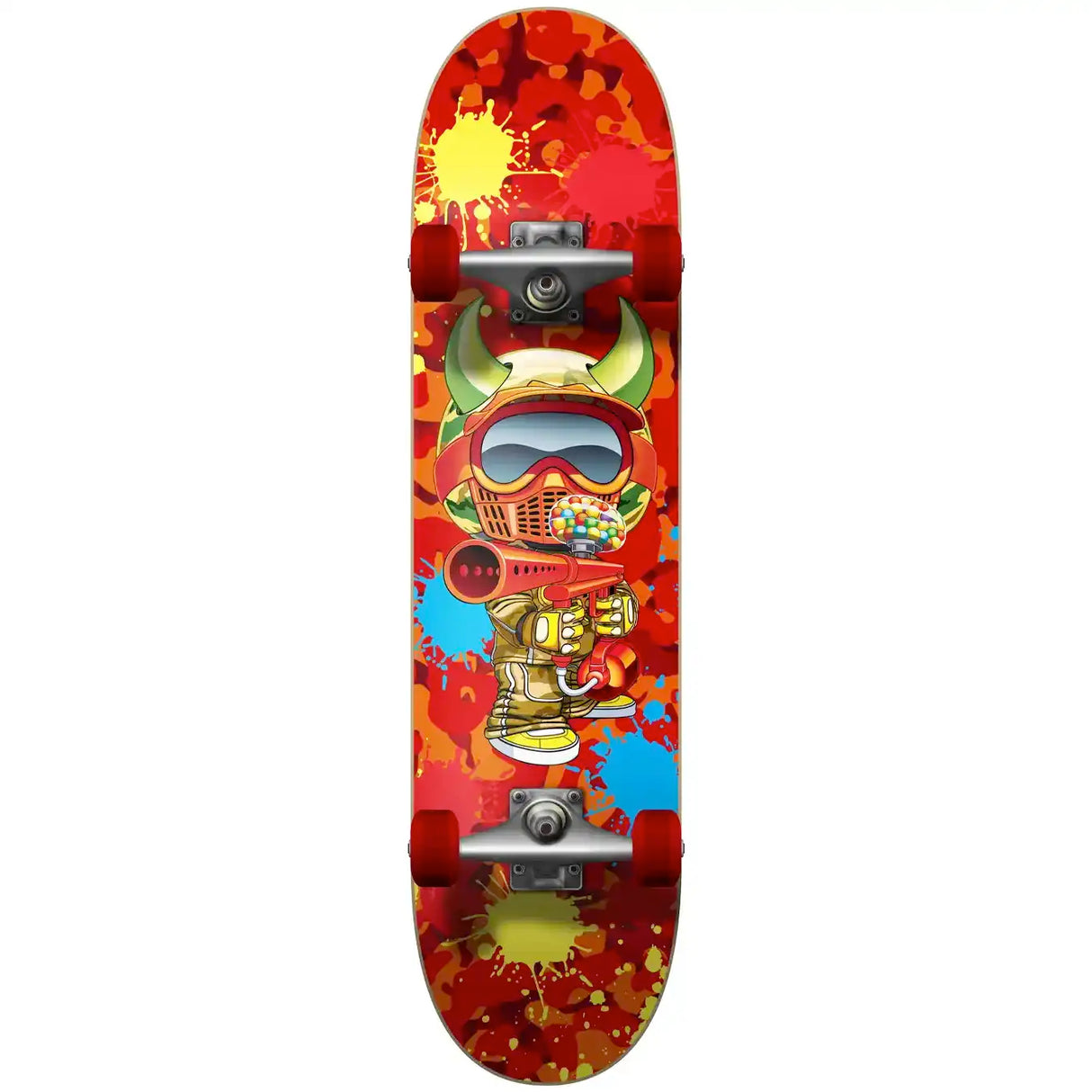 Speed Demons Paintballer Soft Top Red Camo Skateboard Complete