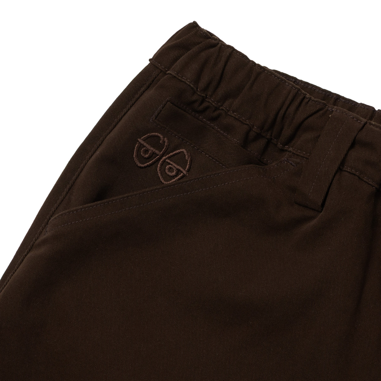 Krooked Eyes Twill Short Brown Shorts