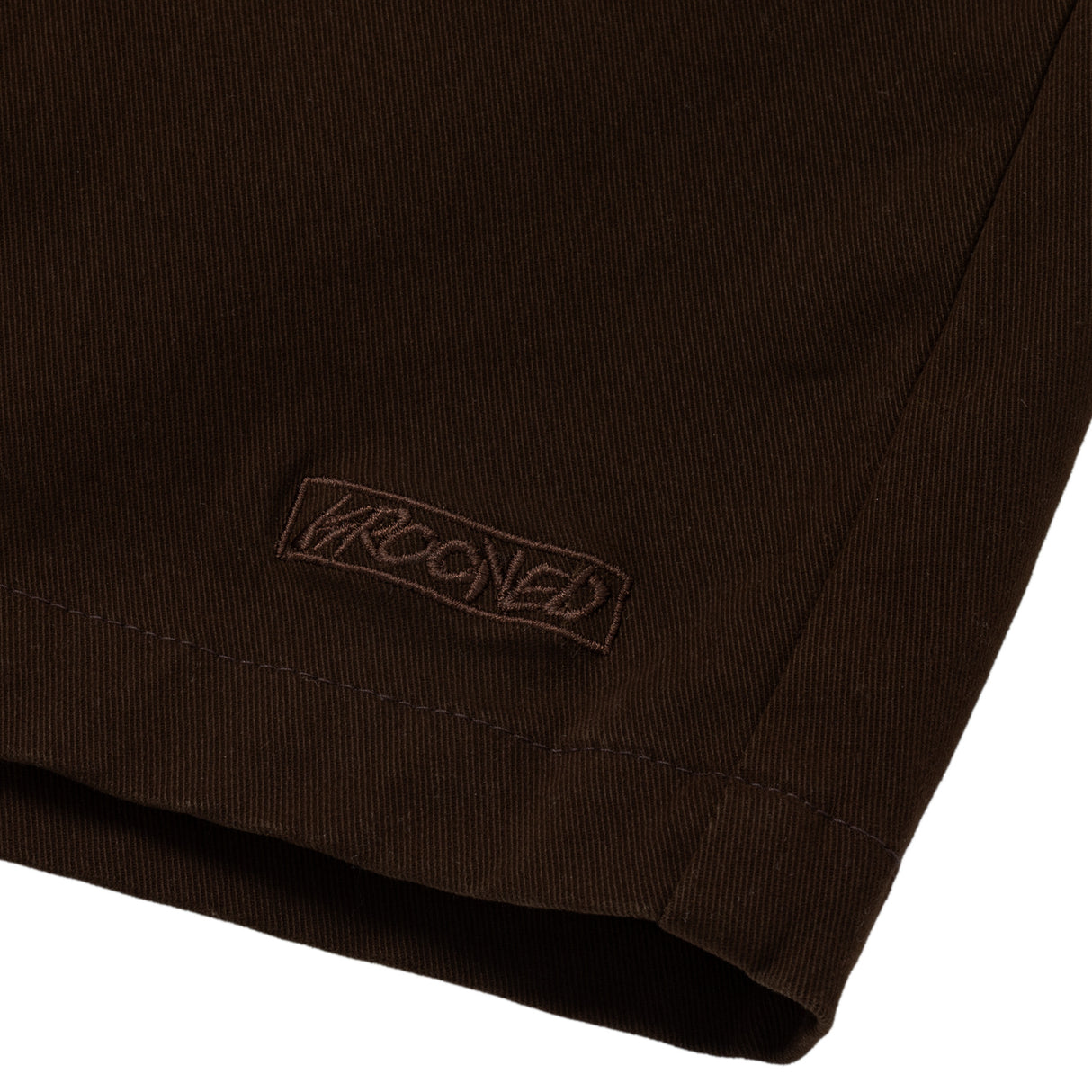 Krooked Eyes Twill Short Brown Shorts
