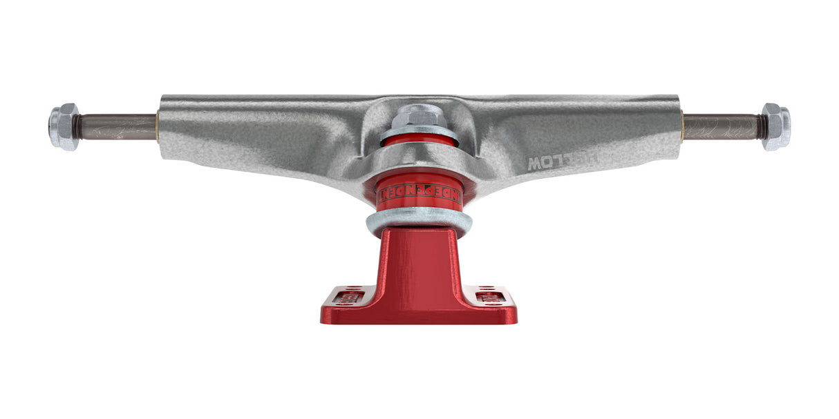 Independent Stage 4 Hollow Bar Logo Silver Ano Red Skateboard Trucks
