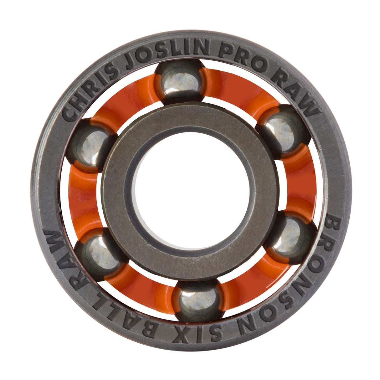 Bronson Speed Co. Chris Joslin Pro 6-Ball Bearing Raw Skateboard Bearings