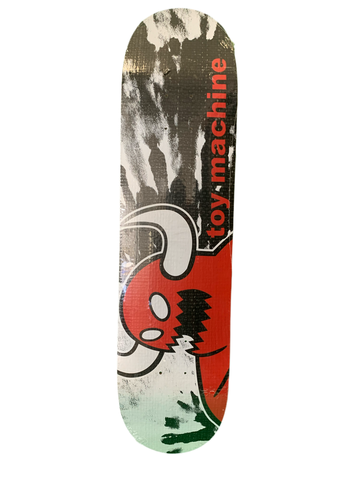 Toy Machine Monster Tie Dye Black/White Slick 7.625" Classic Skateboard Deck
