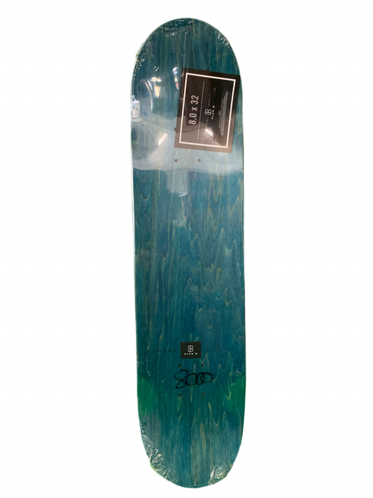 Plan PJ Ladd Pro Model Green/Gold 8" Classic Skateboard Deck
