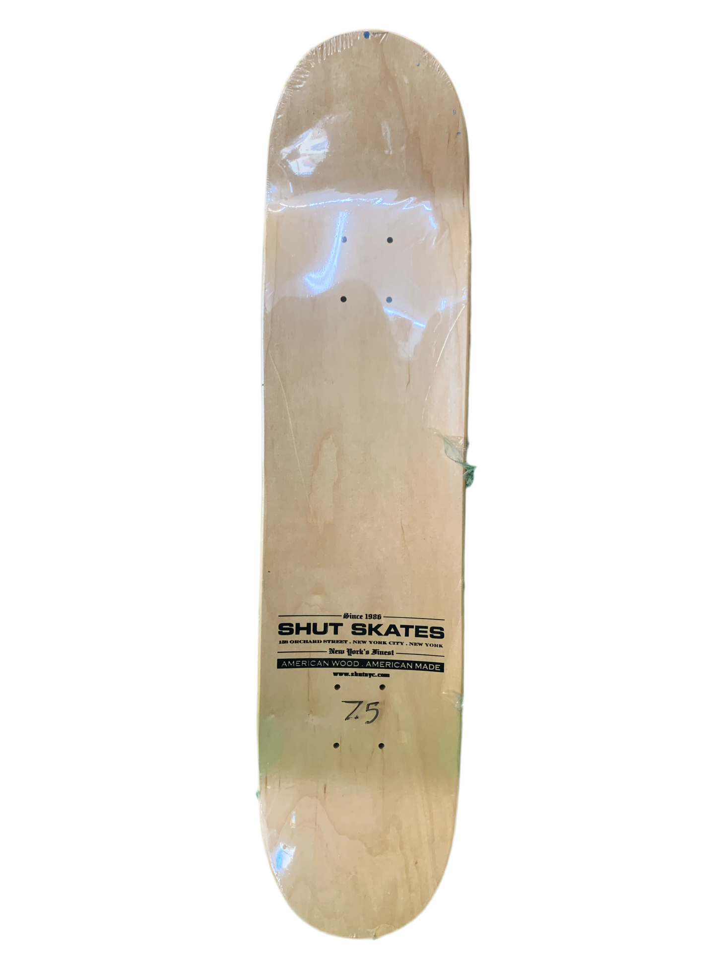 Shut Javier Nunez Gangland Killers Series 7.5" Classic Skateboard Deck