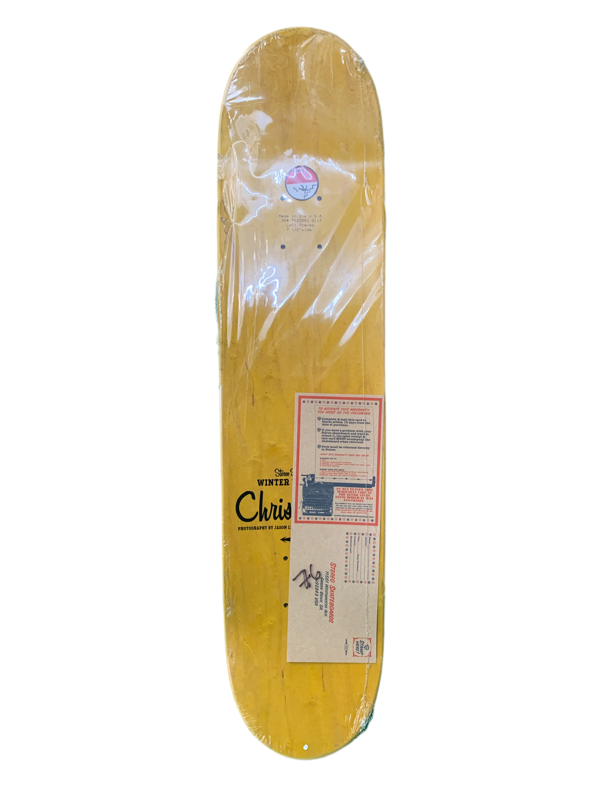 Stereo Chris Pastras Music Masters 7.6" Classic Skateboard Deck